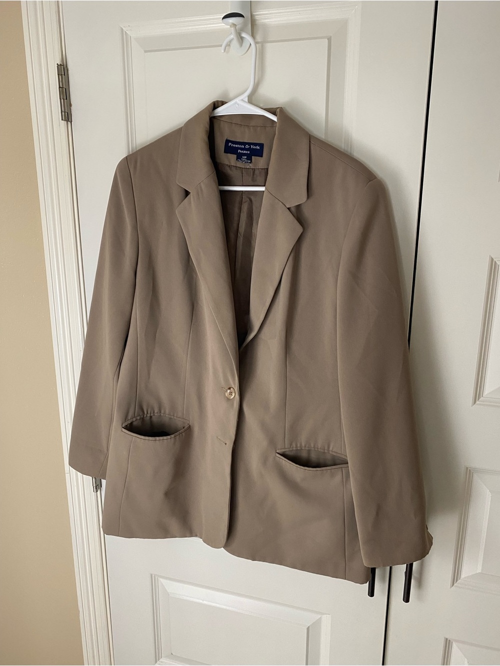 Preston & York Taupe Blazer Jacket